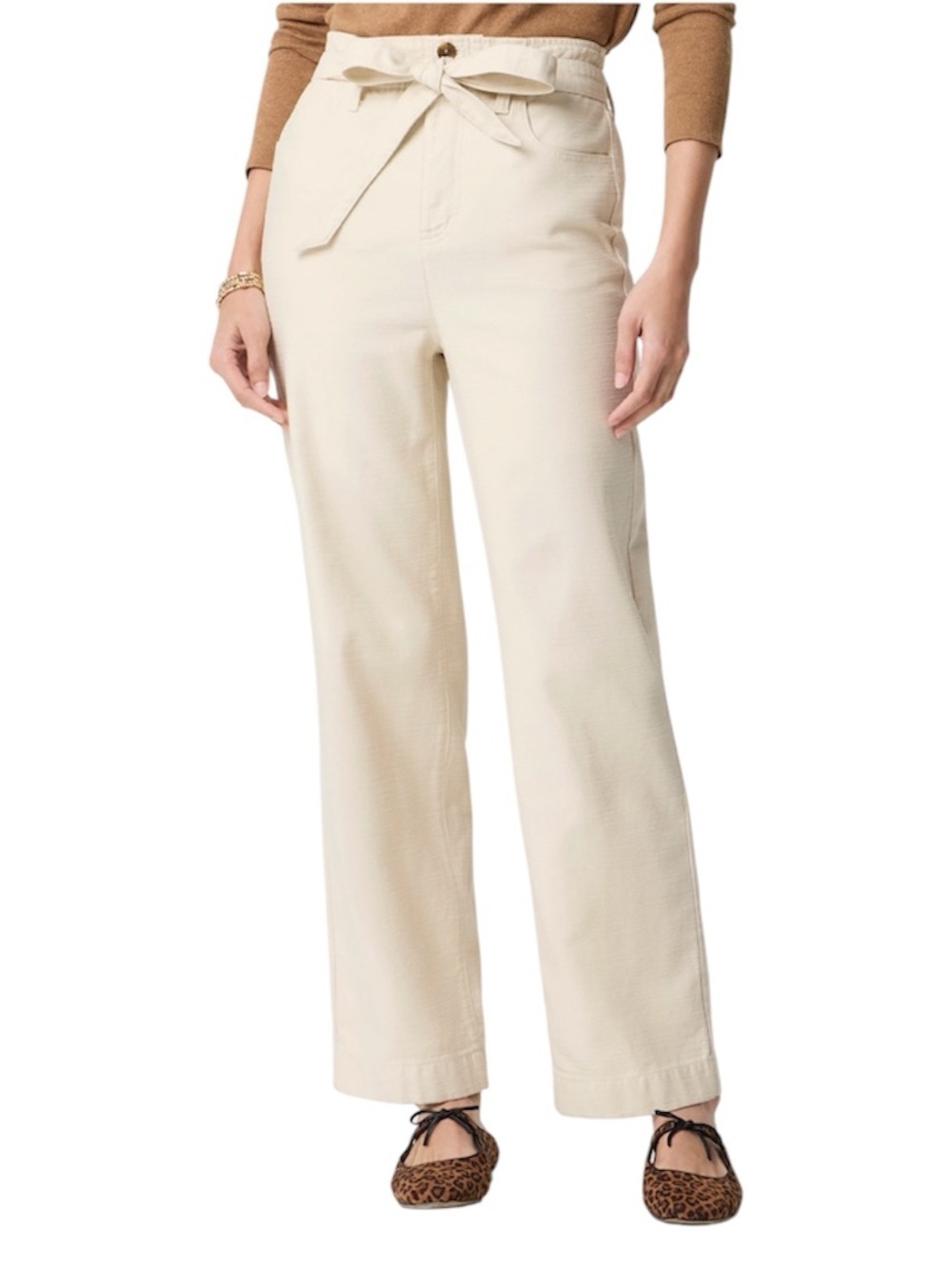J. Crew Twill Paperbag Full Length Pant